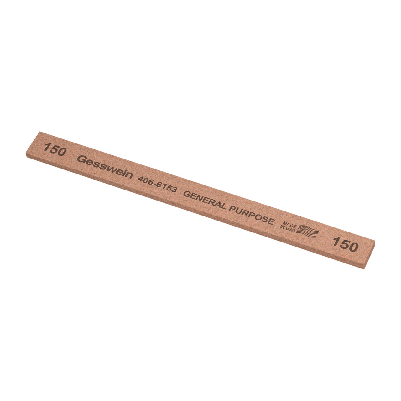 Gesswein® General Purpose Stones - 1/2" x 1/8" x 6", 150 Grit (Pkg. of 12)