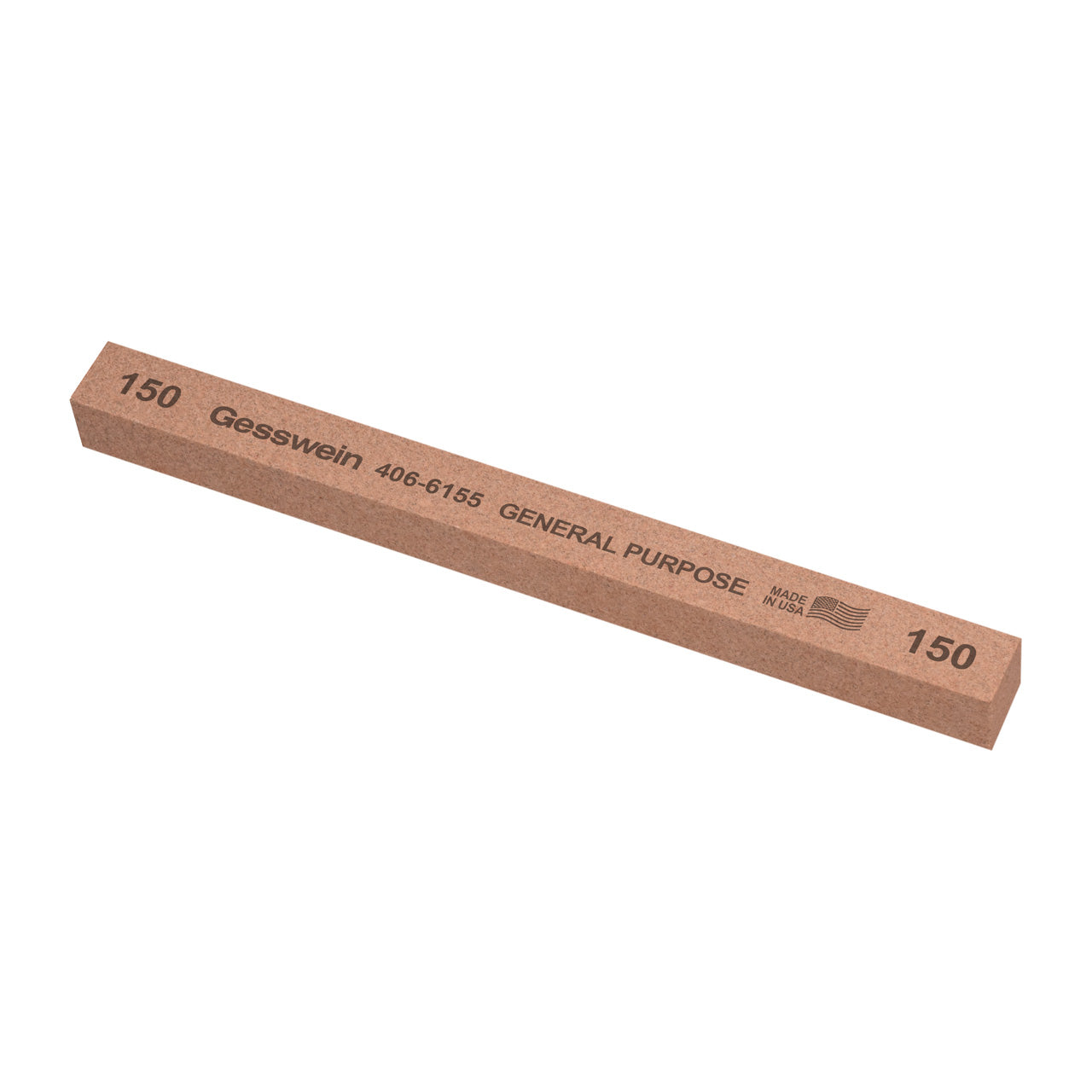 Gesswein® General Purpose Stones - 1/2" x 1/2" x 6", 150 Grit (Pkg. of 6)