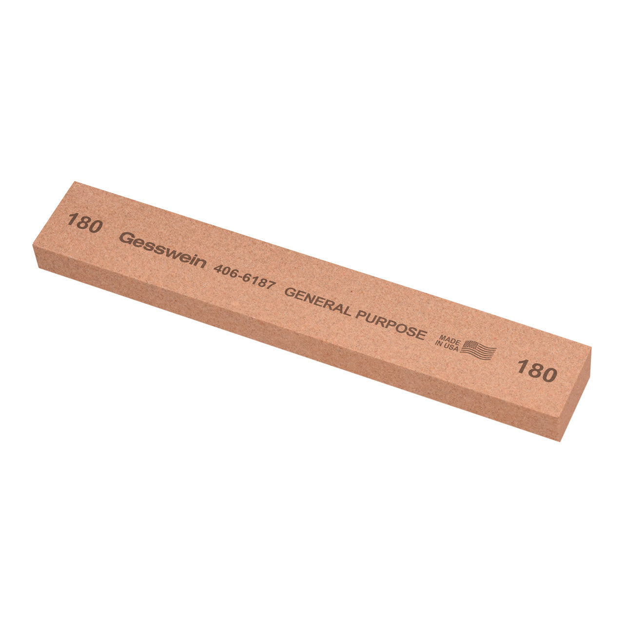 Gesswein® General Purpose Stones - 1" x 1/2" x 6", 180 Grit (Pkg. of 6)