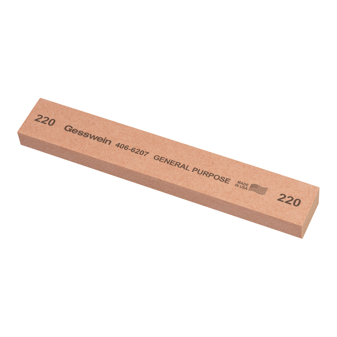 Gesswein® General Purpose Stones - 1" x 1/2" x 6", 220 Grit (Pkg. of 6)