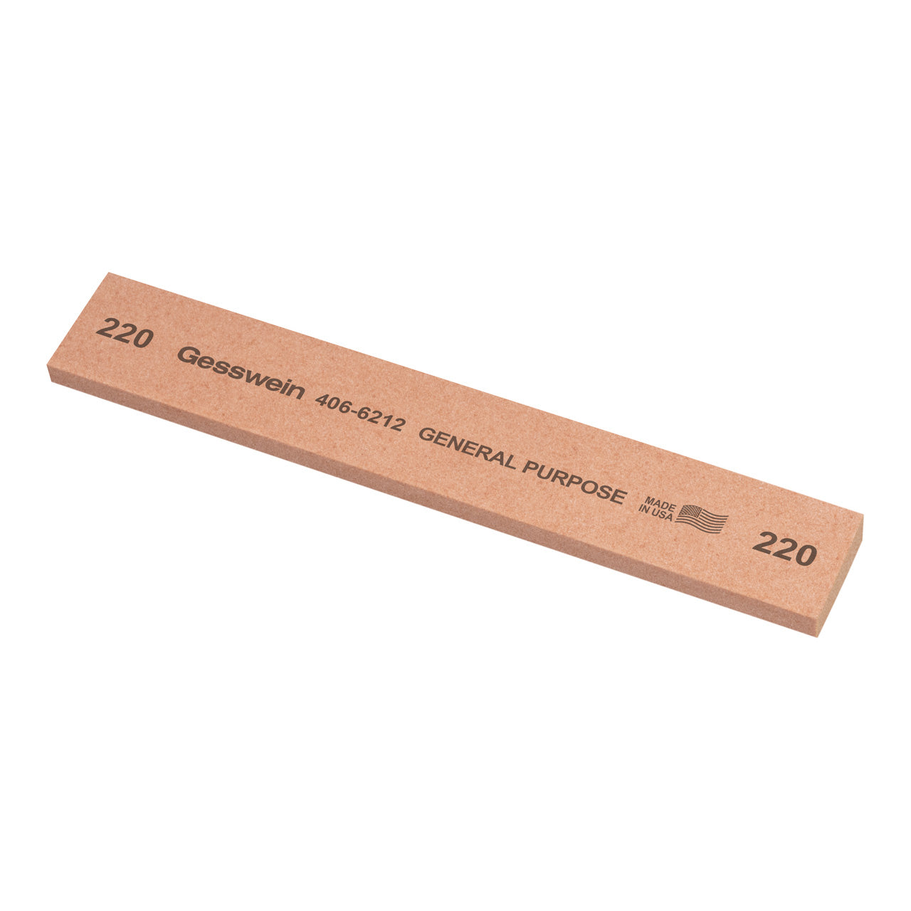 Gesswein® General Purpose Stones - 1" x 1/4" x 6", 220 Grit (Pkg. of 6)