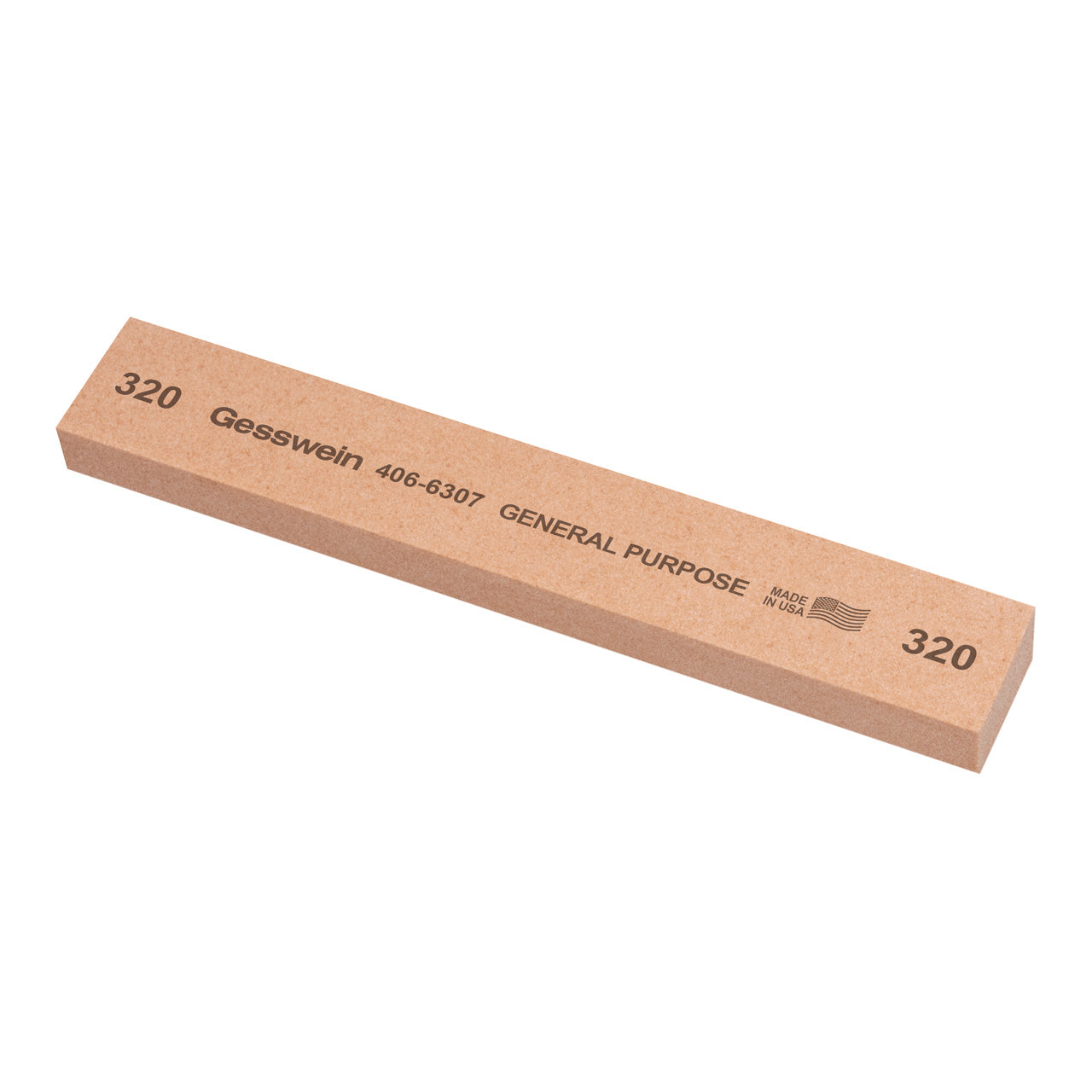 Gesswein® General Purpose Stones - 1" x 1/2" x 6", 320 Grit (Pkg. of 6)