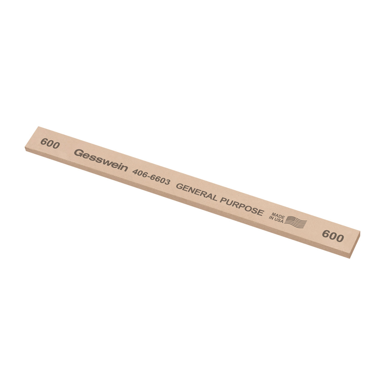 Gesswein® General Purpose Stones - 1/2" x 1/8" x 6", 600 Grit (Pkg. of 12)