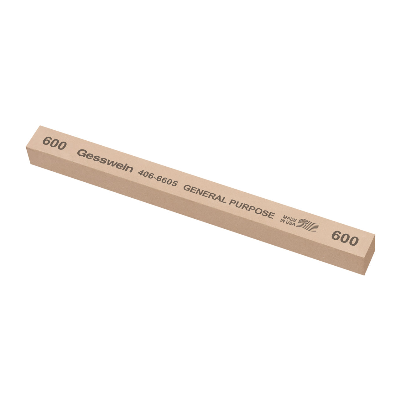Gesswein® General Purpose Stones - 1/2" x 1/2" x 6", 600 Grit (Pkg. of 6)