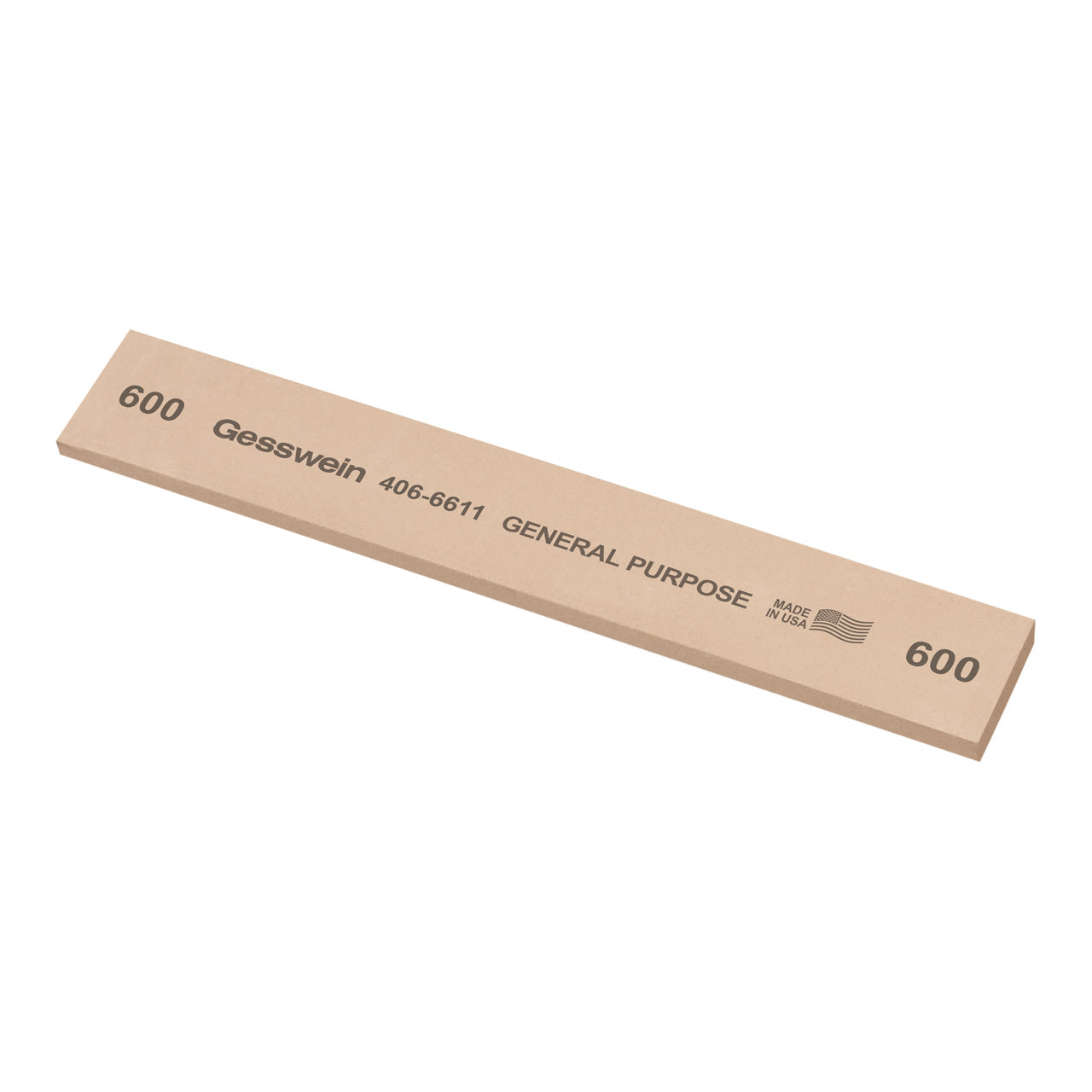 Gesswein® General Purpose Stones - 1" x 1/8" x 6", 600 Grit (Pkg. of 6)