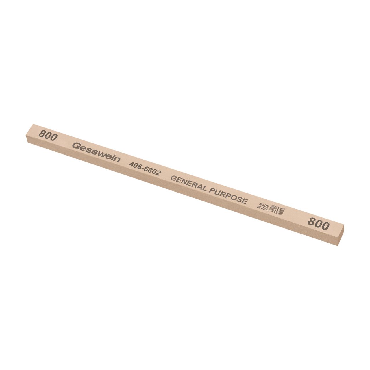 Gesswein® General Purpose Stones - 1/4" x 1/4" x 6", 800 Grit (Pkg. of 12)