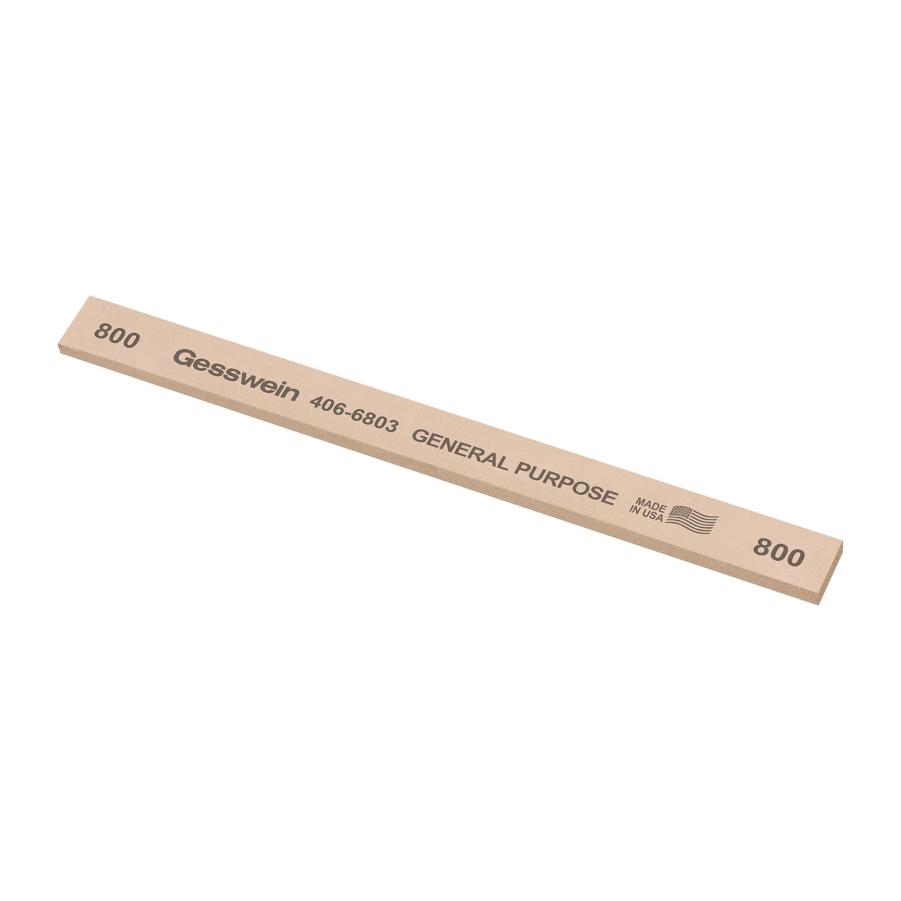 Gesswein® General Purpose Stones - 1/2" x 1/8" x 6", 800 Grit (Pkg. of 12)