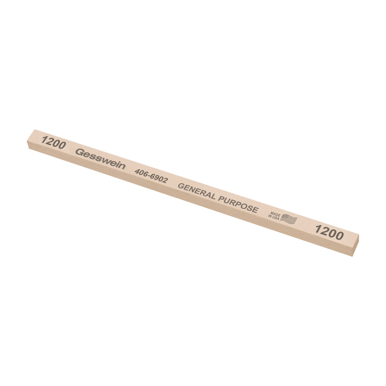 Gesswein® General Purpose Stones - 1/4" x 1/4" x 6", 1200 Grit (Pkg. of 12)