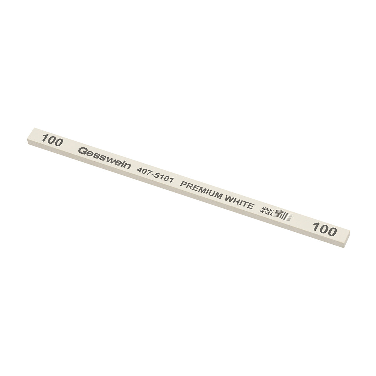 Gesswein® Premium White Stones - 1/4" x 1/8" x 6", 100 Grit (Pkg. of 12)