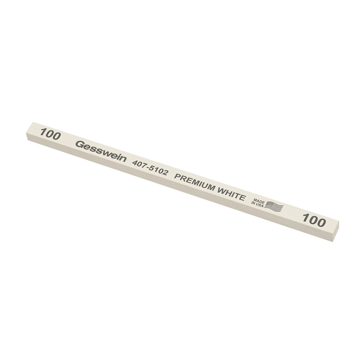 Gesswein® Premium White Stones - 1/4" x 1/4" x 6", 100 Grit (Pkg. of 12)