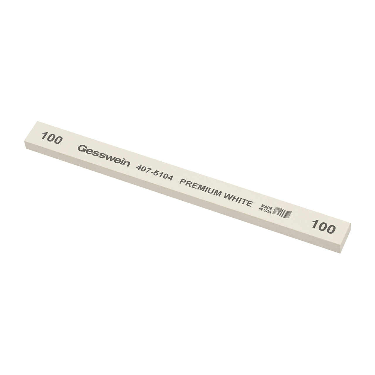 Gesswein® Premium White Stones - 1/2" x 1/4" x 6", 100 Grit (Pkg. of 12)