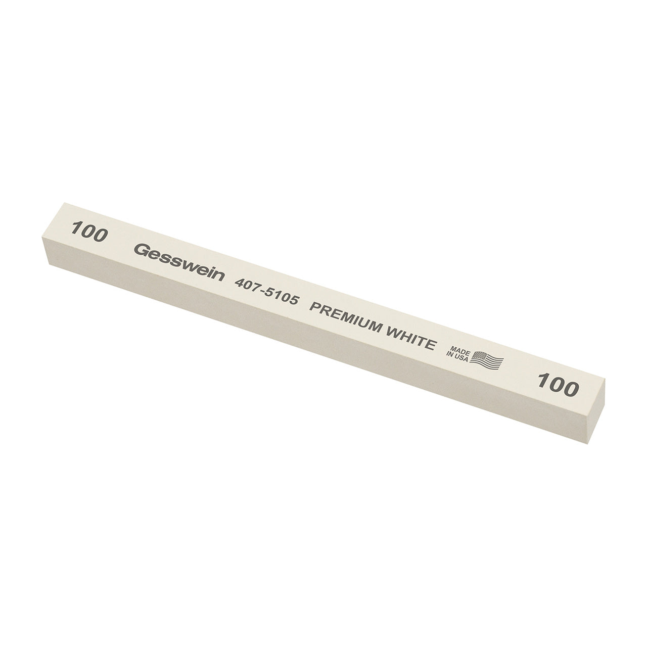 Gesswein® Premium White Stones - 1/2" x 1/2" x 6", 100 Grit (Pkg. of 6)