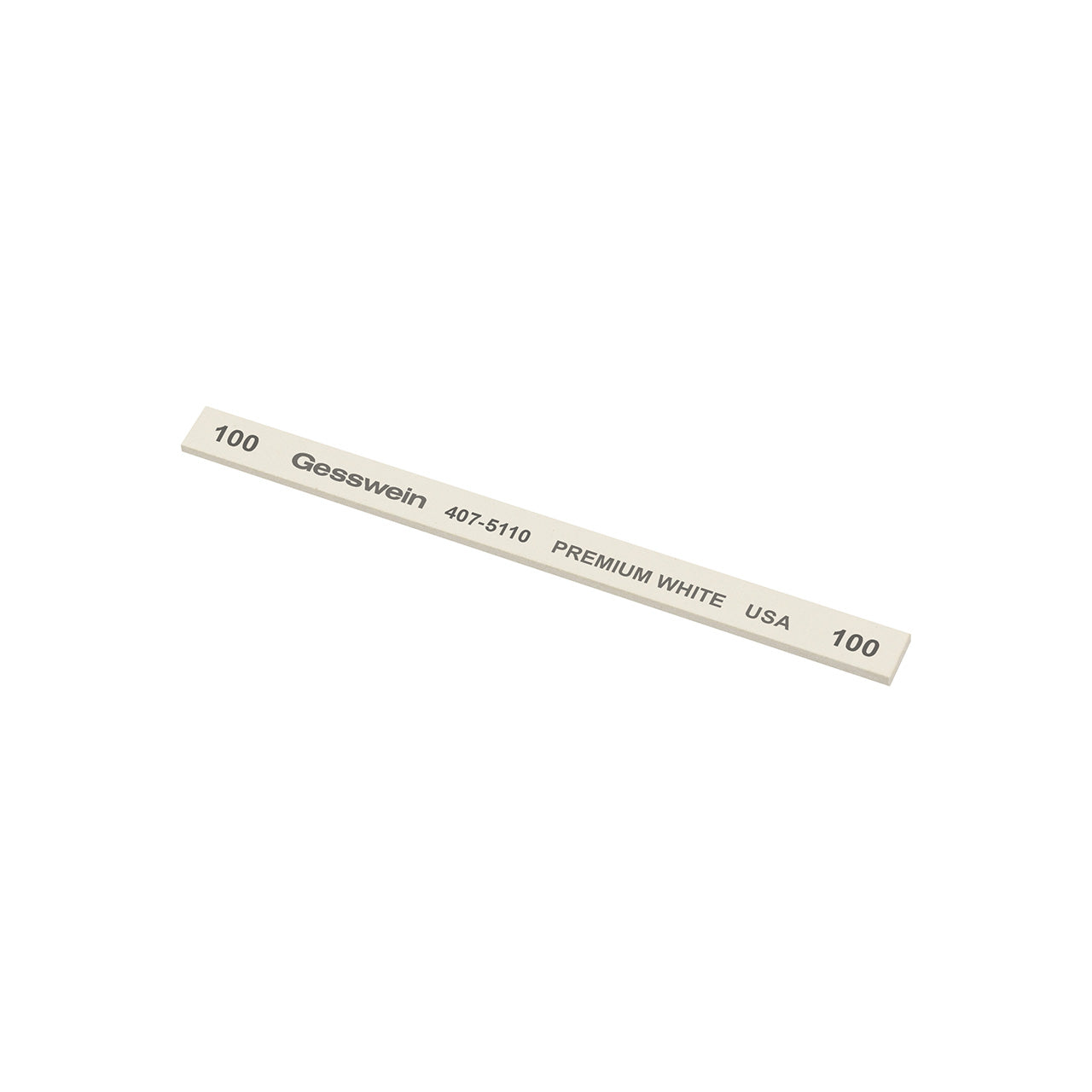 Gesswein® Premium White Stones - 1/4" x 1/16" x 4", 100 Grit (Pkg. of 12)