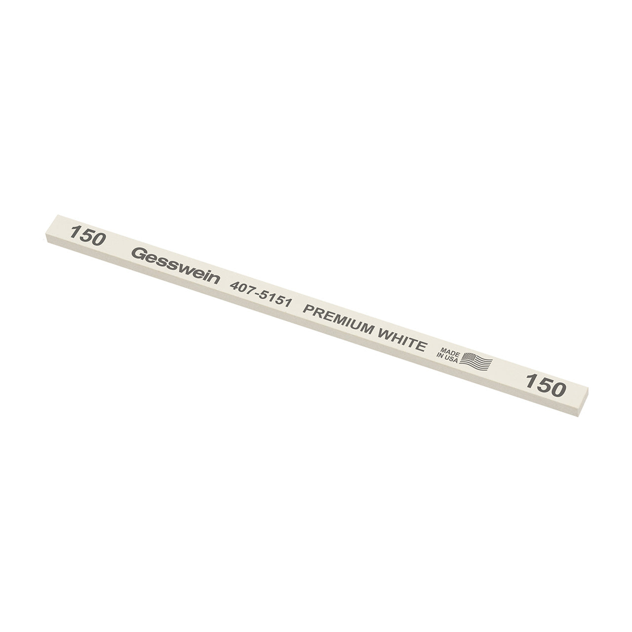 Gesswein® Premium White Stones - 1/4" x 1/8" x 6", 150 Grit (Pkg. of 12)