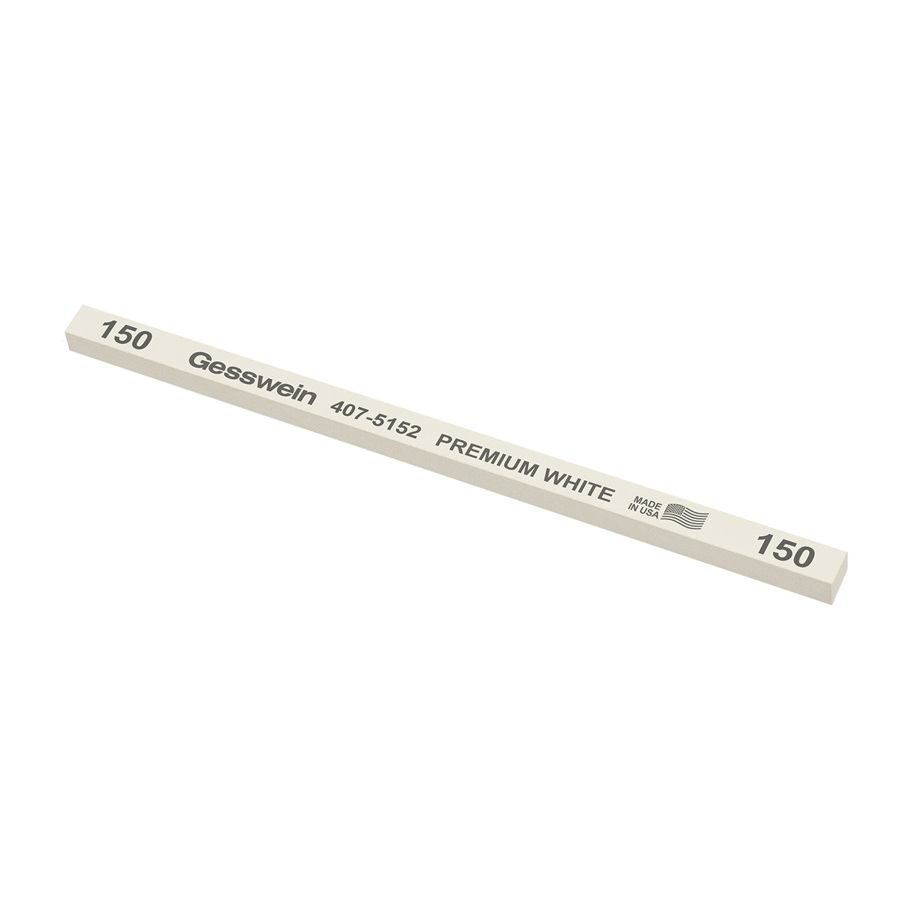 Gesswein® Premium White Stones - 1/4" x 1/4" x 6", 150 Grit (Pkg. of 12)