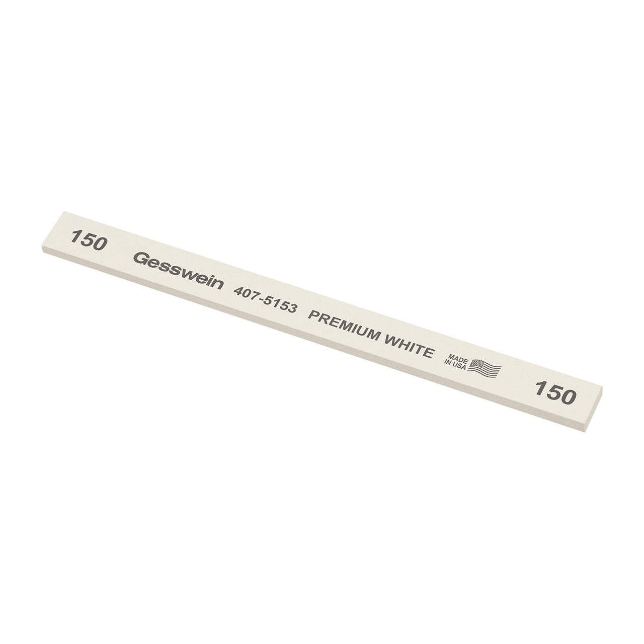 Gesswein® Premium White Stones - 1/2" x 1/8" x 6", 150 Grit (Pkg. of 12)