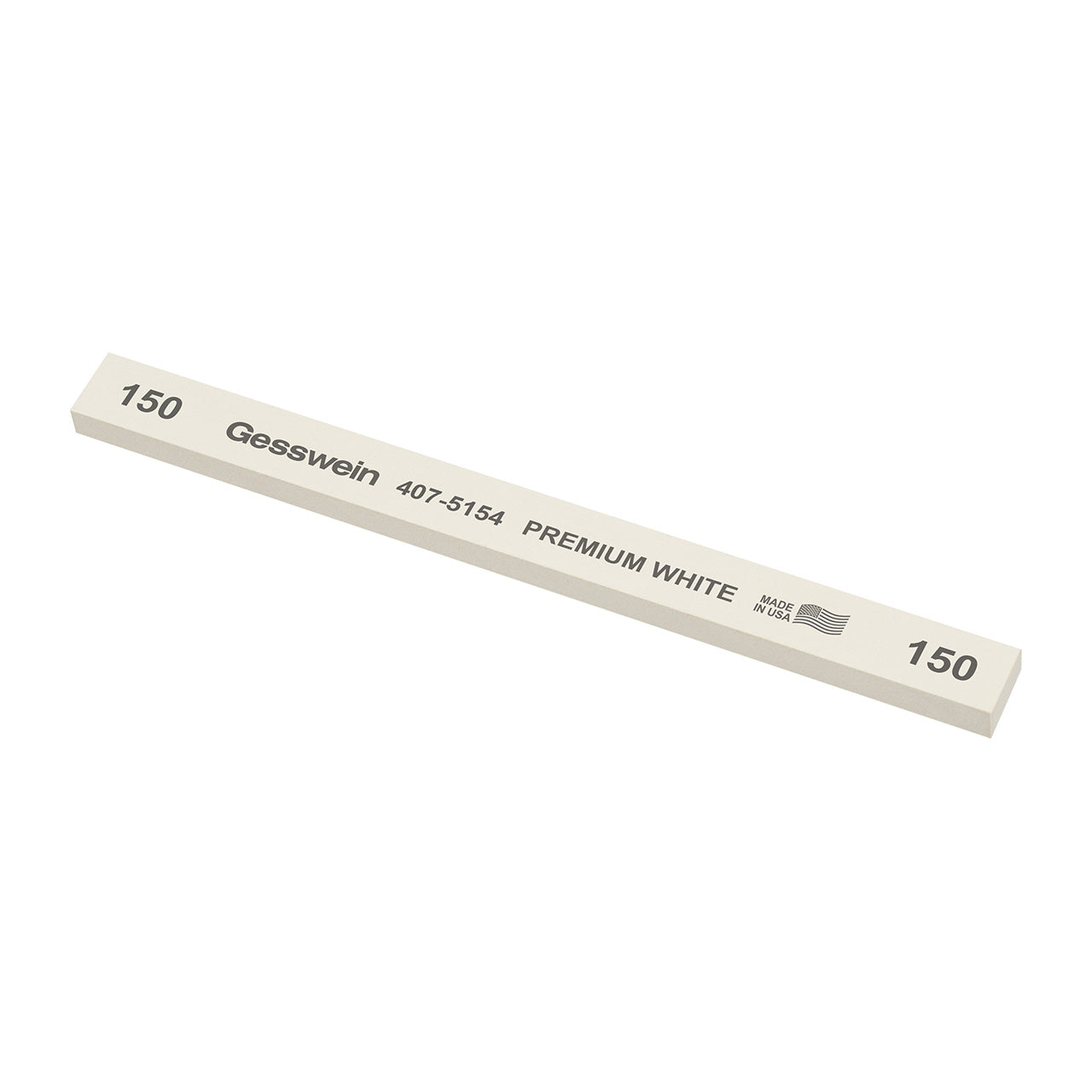 Gesswein® Premium White Stones - 1/2" x 1/4" x 6", 150 Grit (Pkg. of 12)