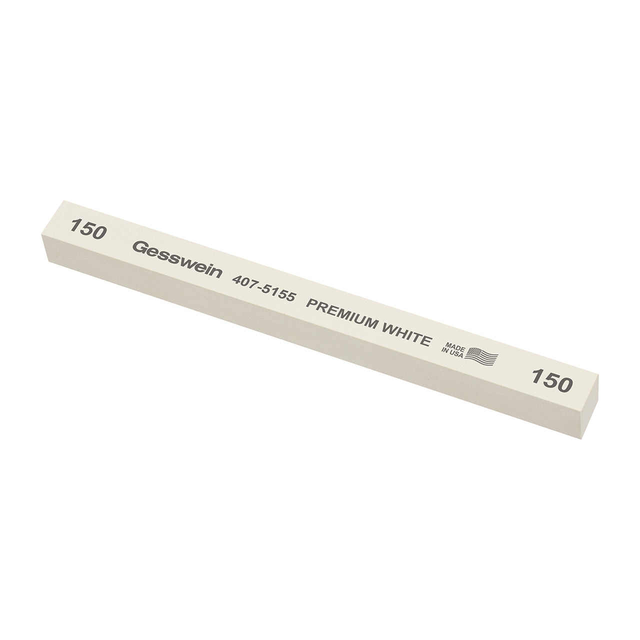 Gesswein® Premium White Stones - 1/2" x 1/2" x 6", 150 Grit (Pkg. of 6)