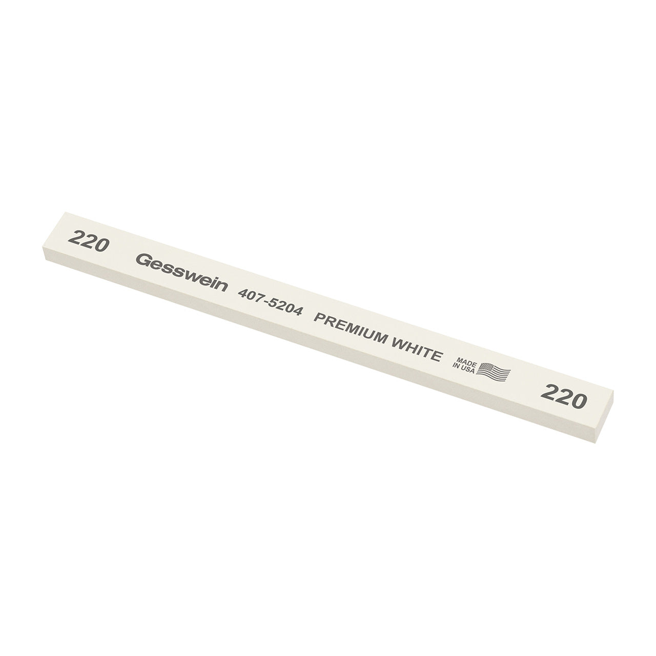 Gesswein® Premium White Stones - 1/2" x 1/4" x 6", 220 Grit (Pkg. of 12)