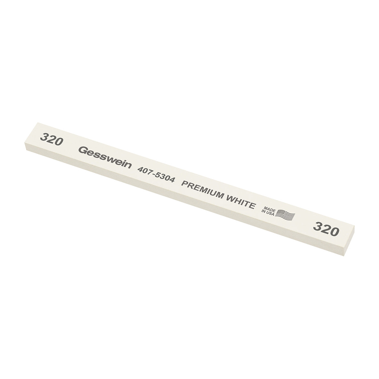 Gesswein® Premium White Stones - 1/2" x 1/4" x 6", 320 Grit (Pkg. of 12)