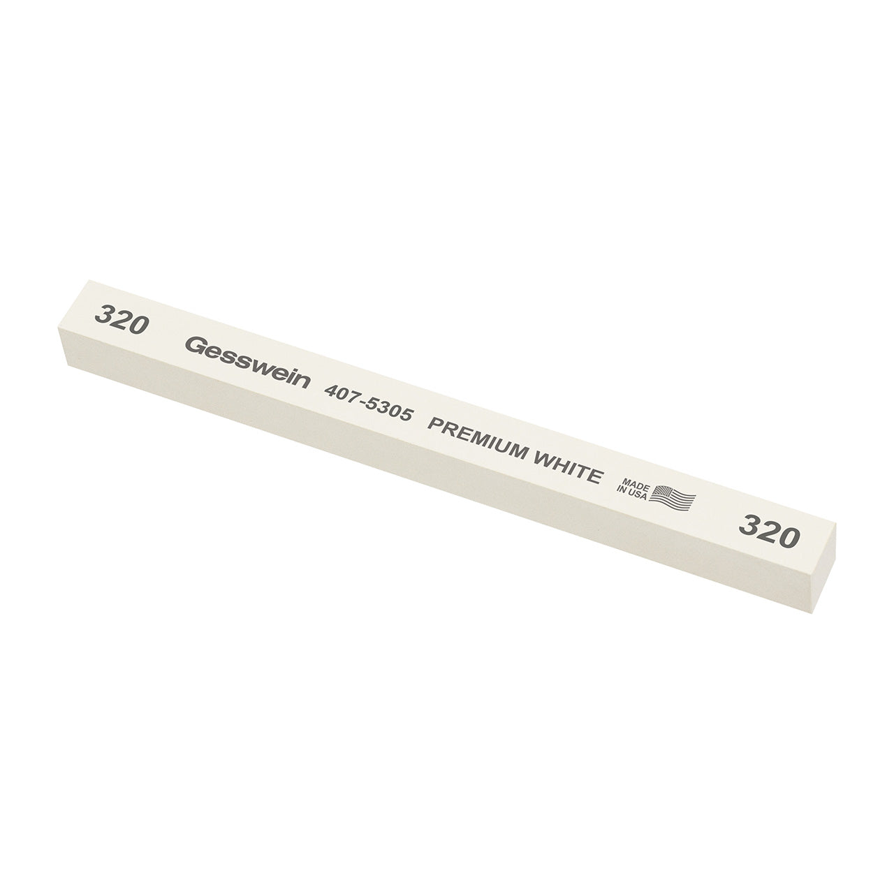Gesswein® Premium White Stones - 1/2" x 1/2" x 6", 320 Grit (Pkg. of 6)
