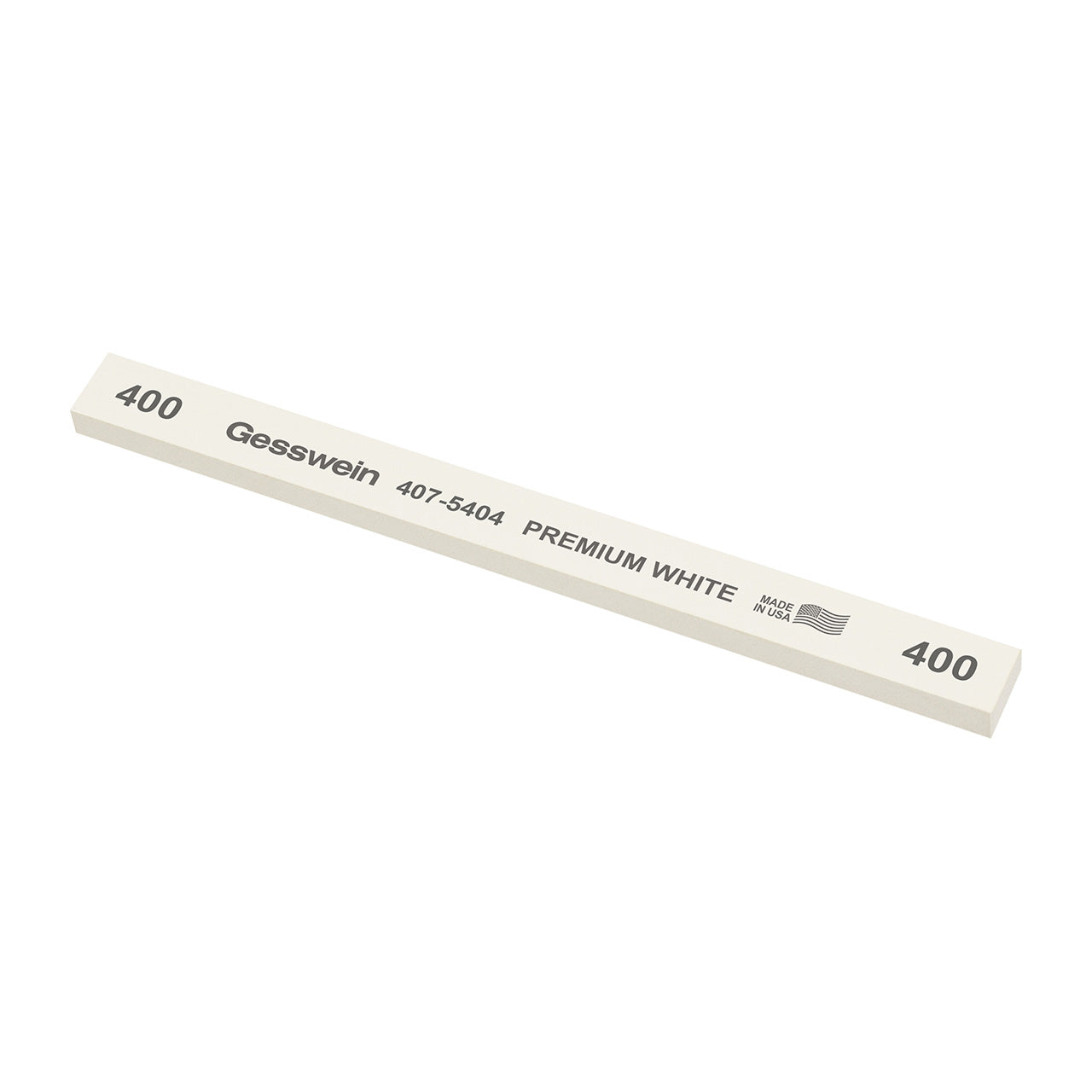 Gesswein® Premium White Stones - 1/2" x 1/4" x 6", 400 Grit (Pkg. of 12)
