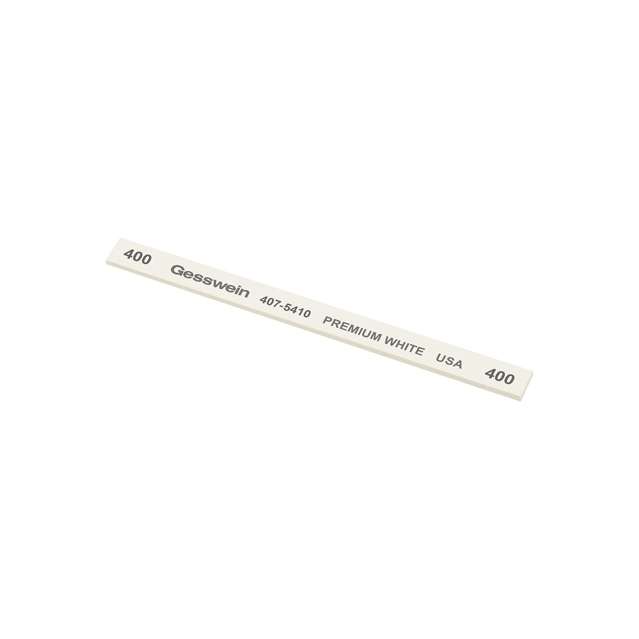 Gesswein® Premium White Stones - 1/4" x 1/16" x 4", 400 Grit (Pkg. of 12)