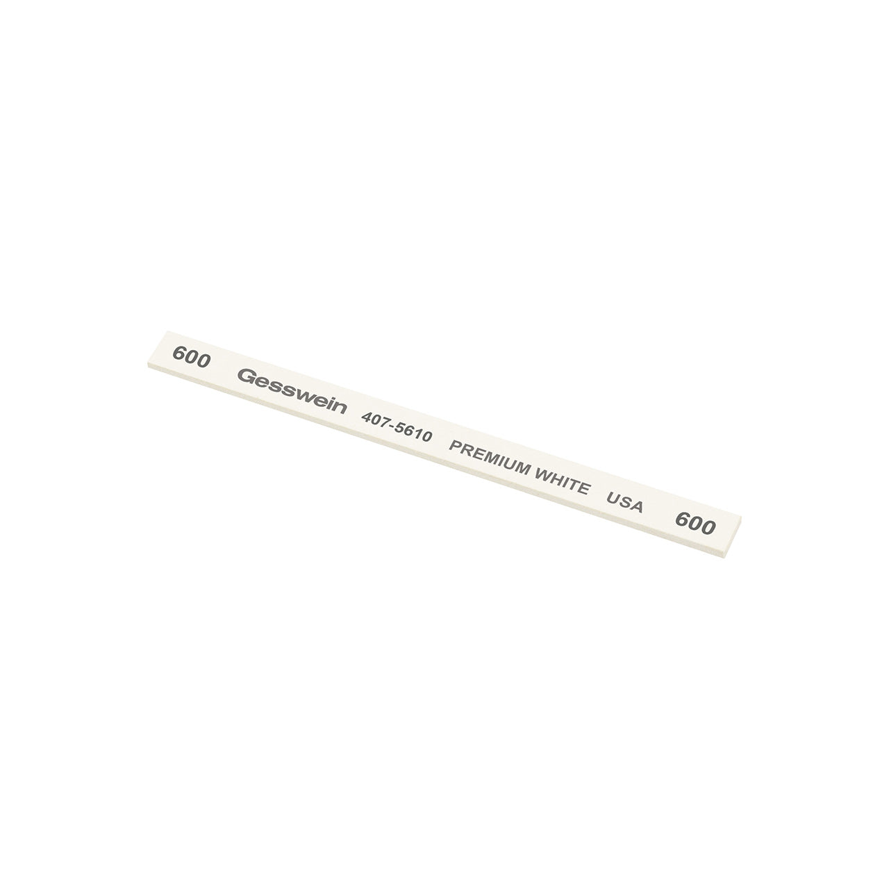 Gesswein® Premium White Stones - 1/4" x 1/16" x 4", 600 Grit (Pkg. of 12)