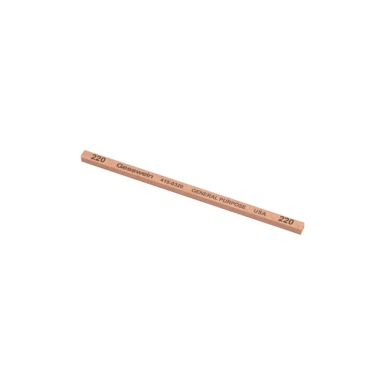 Gesswein® General Purpose Stones - 5/32" x 5/32" x 4", 220 Grit (Pkg. of 12)