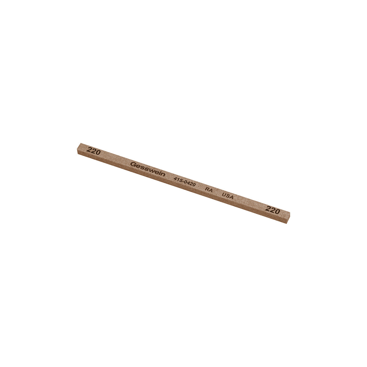 Gesswein® RA Stones - 5/32" x 5/32" x 4", 220 Grit (Pkg. of 12)