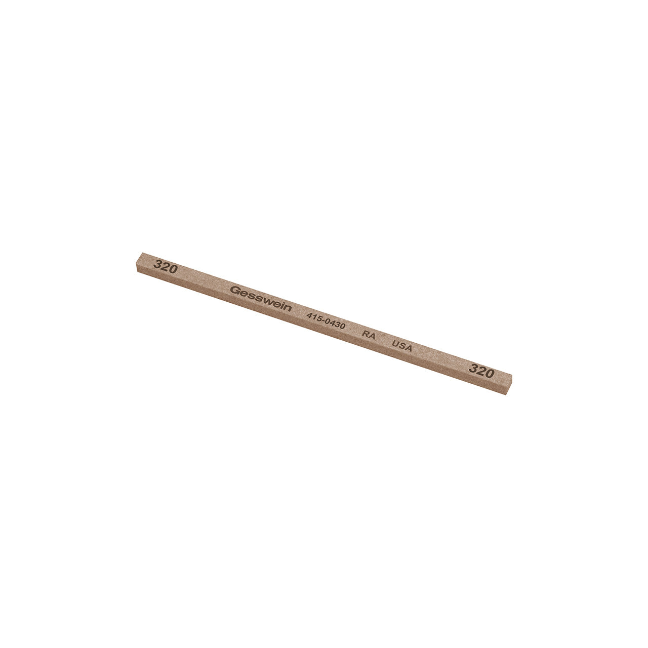 Gesswein® RA Stones - 5/32" x 5/32" x 4", 320 Grit (Pkg. of 12)