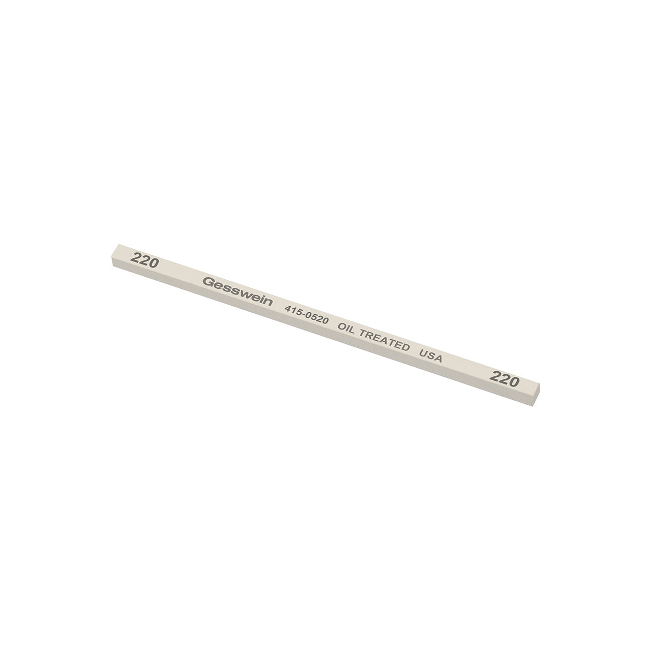 Gesswein® Oil-Treated Stones - 5/32" x 5/32" x 4", 220 Grit (Pkg. of 12)