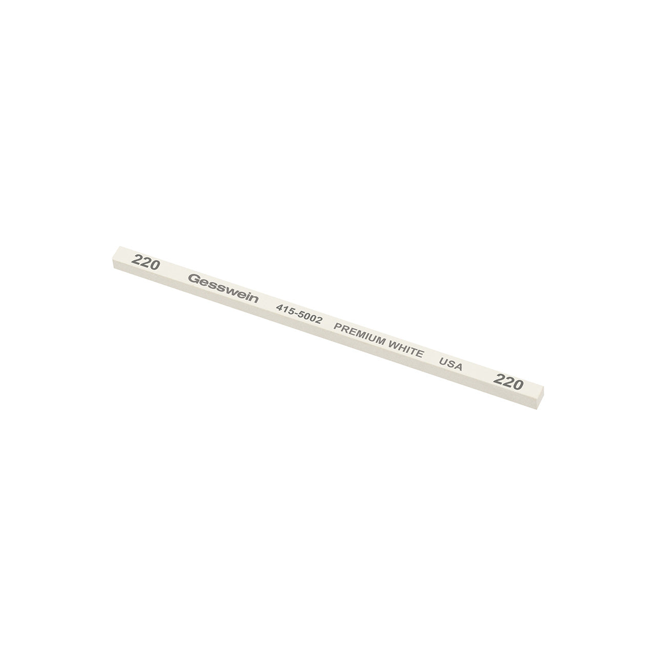 Gesswein® Premium White Stones - 5/32" x 5/32" x 4", 220 Grit (Pkg. of 12)