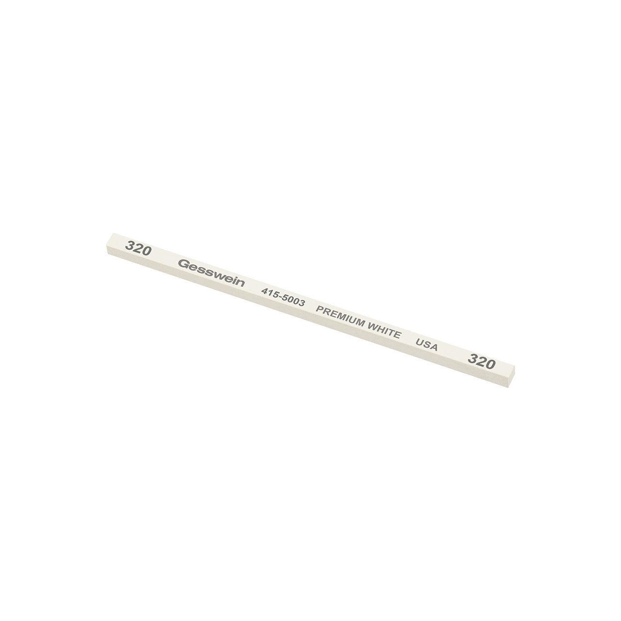 Gesswein® Premium White Stones - 5/32" x 5/32" x 4", 320 Grit (Pkg. of 12)