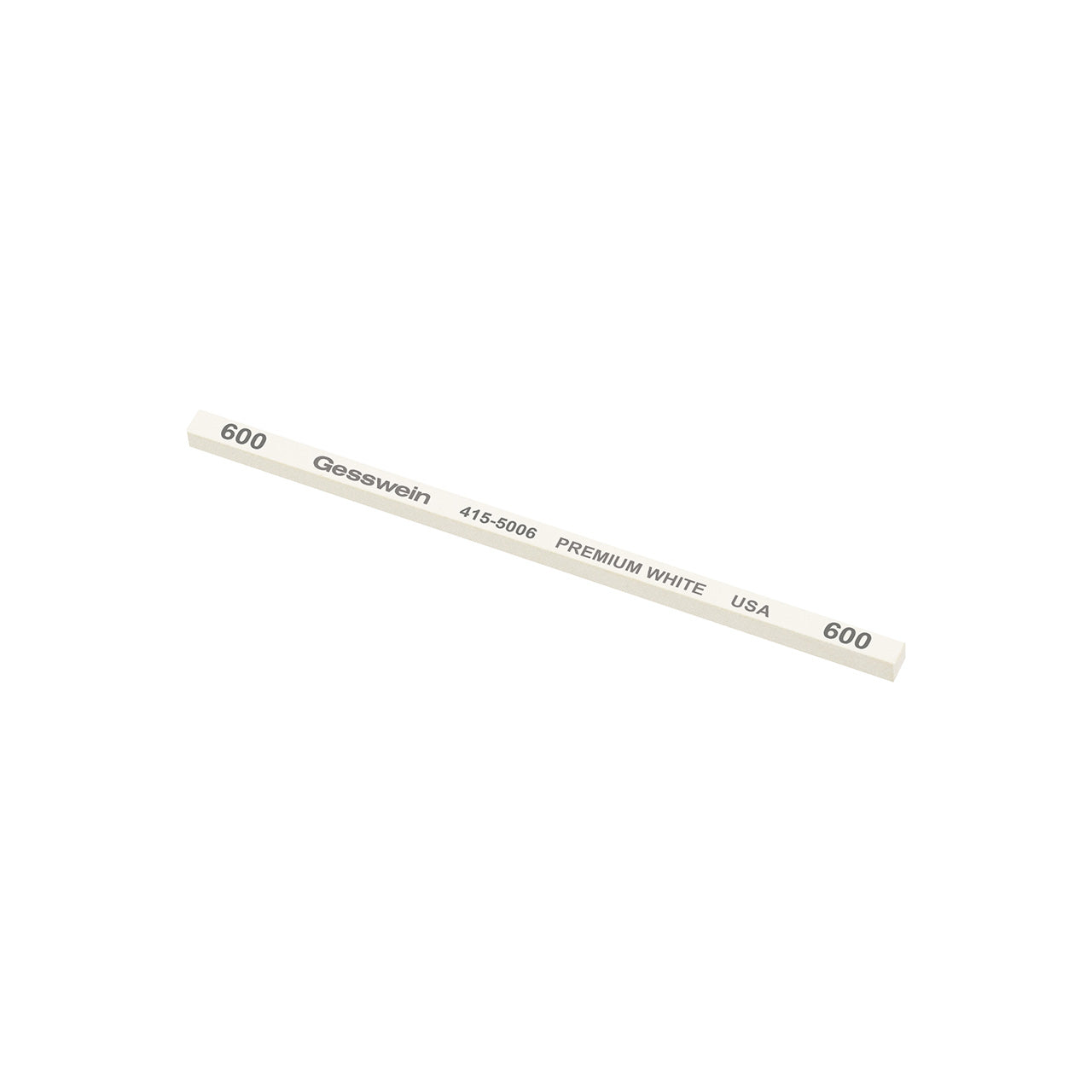 Gesswein® Premium White Stones - 5/32" x 5/32" x 4", 600 Grit (Pkg. of 12)