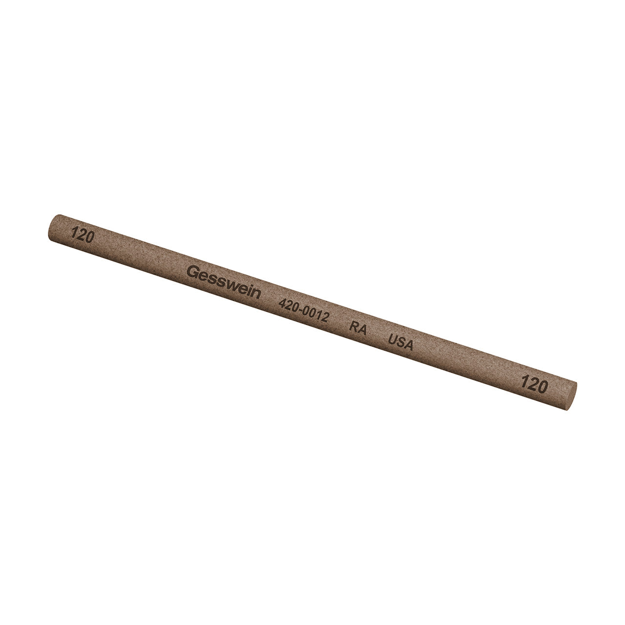 Gesswein® RA Stones - 5/32" x 4" Round 120 Grit (Pkg. of 12)