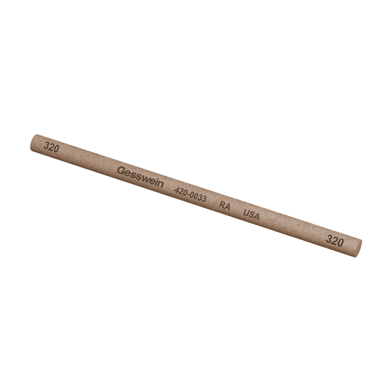 Gesswein® RA Stones - 5/32" x 4" Round, 320 Grit (Pkg. of 12)