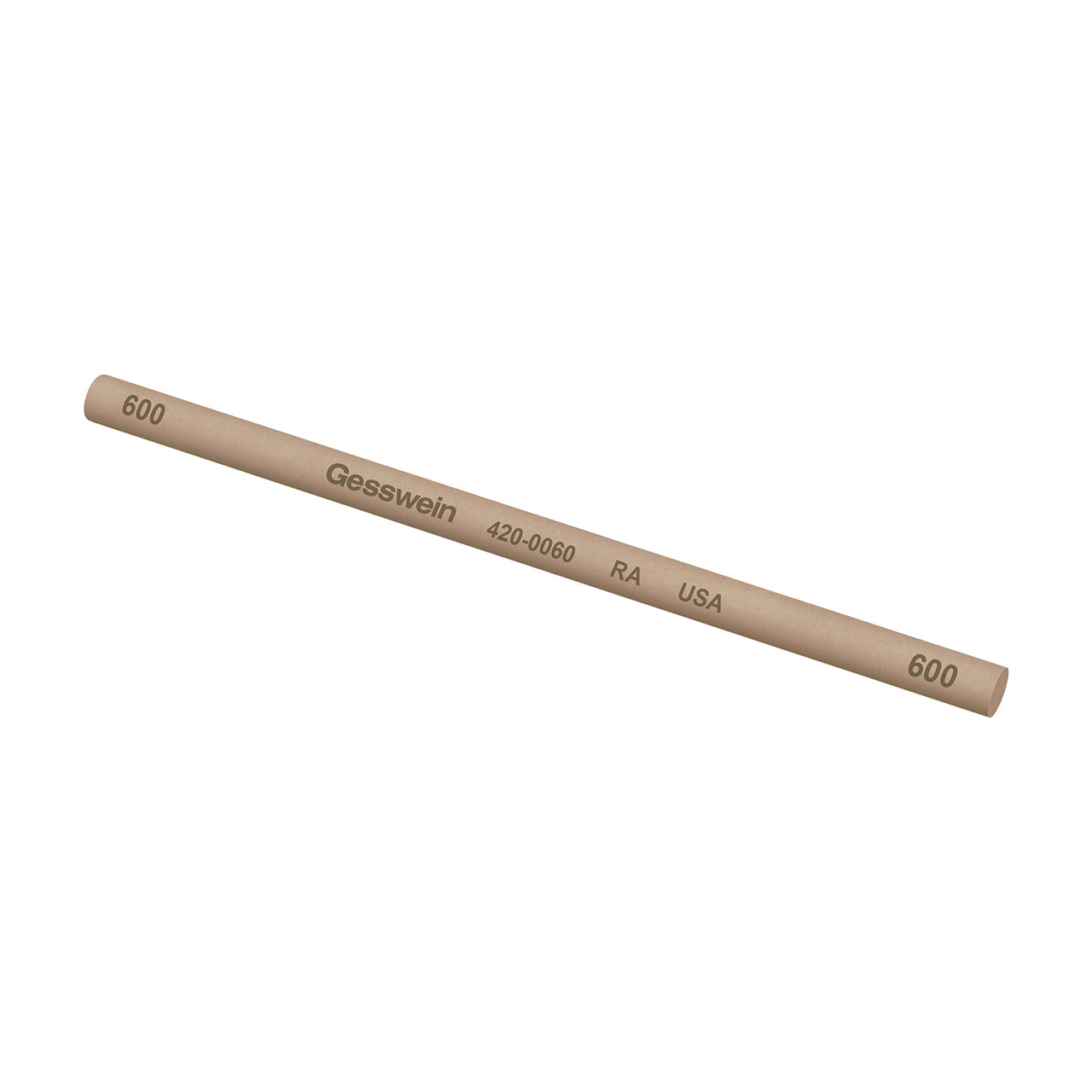 Gesswein® RA Stones - 5/32" x 4" Round 600 Grit (Pkg. of 12)
