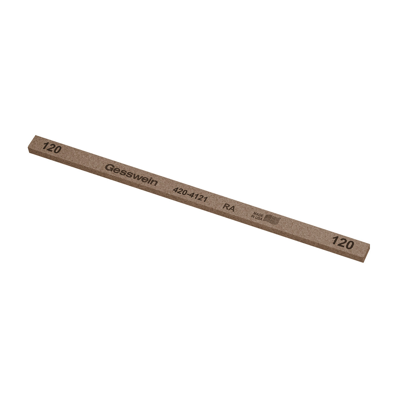 Gesswein® RA Stones - 1/4" x 1/8" x 6", 120 Grit (Pkg. of 12)