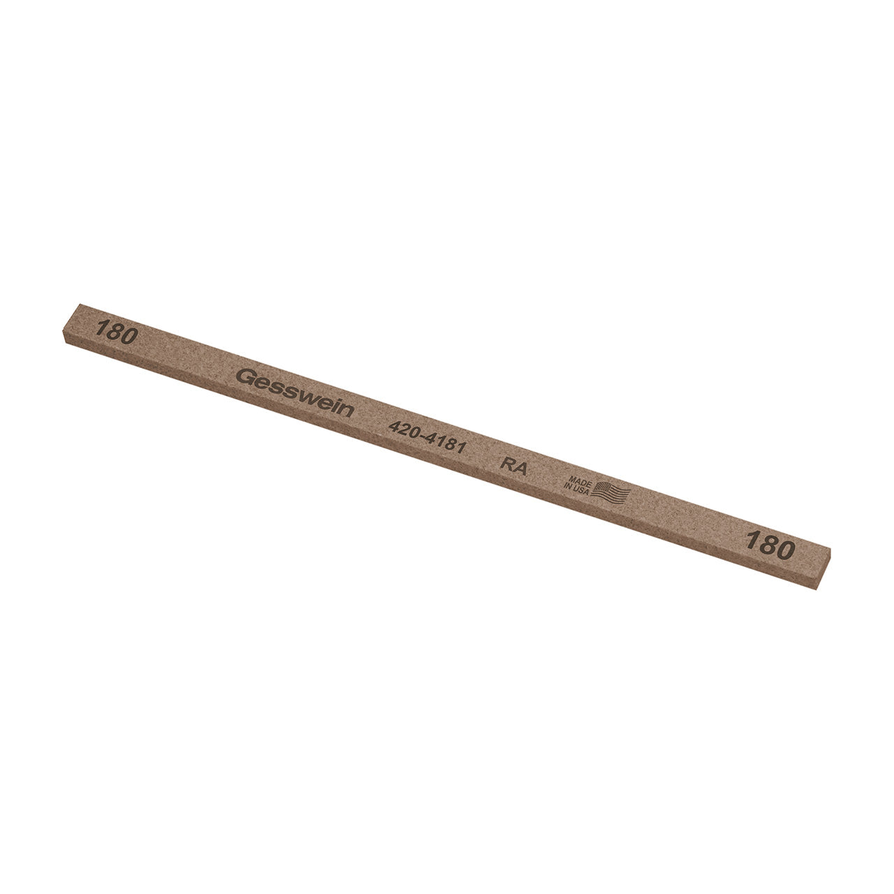 Gesswein® RA Stones - 1/4" x 1/8" x 6", 180 Grit (Pkg. of 12)