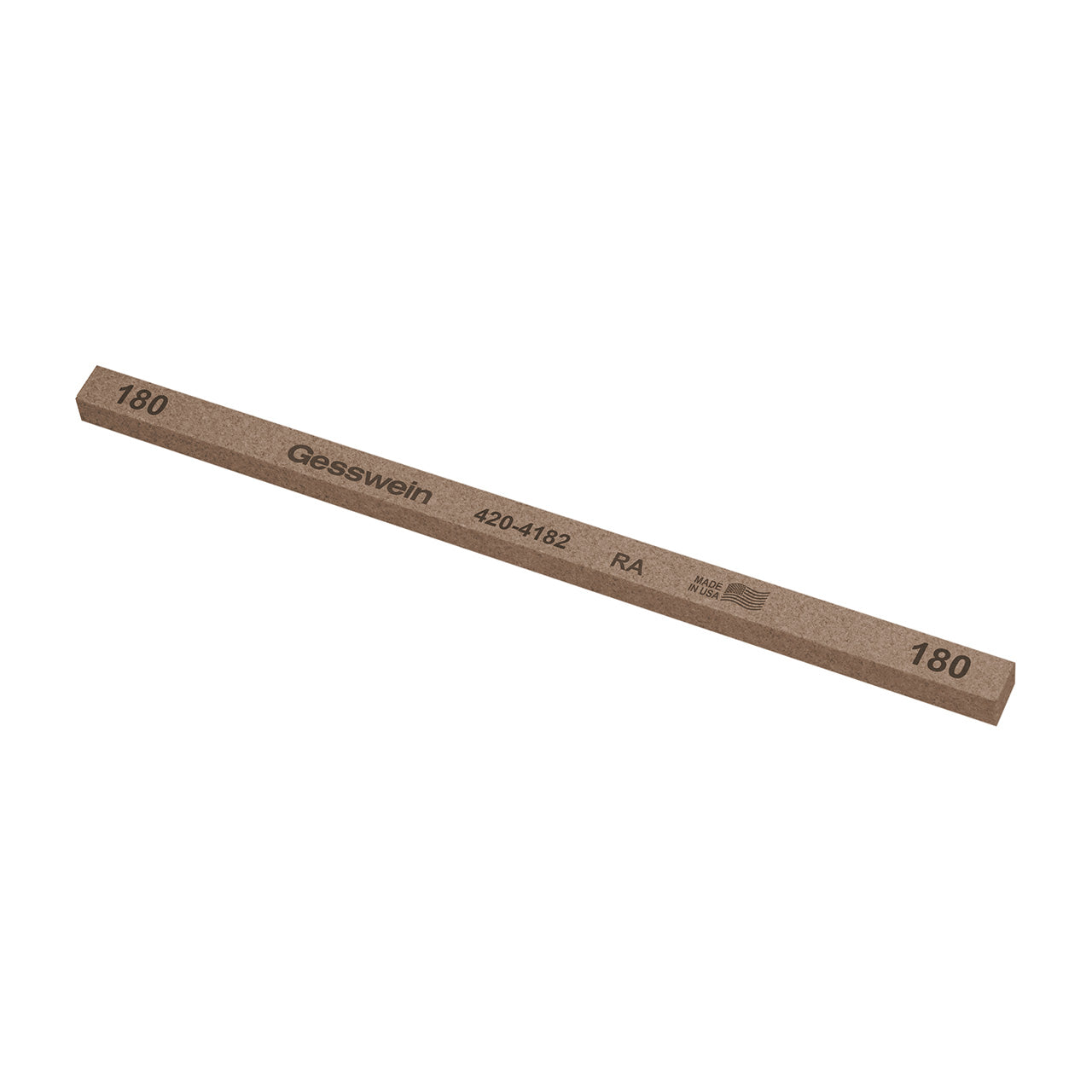 Gesswein® RA Stones - 1/4" x 1/4" x 6", 180 Grit (Pkg. of 12)