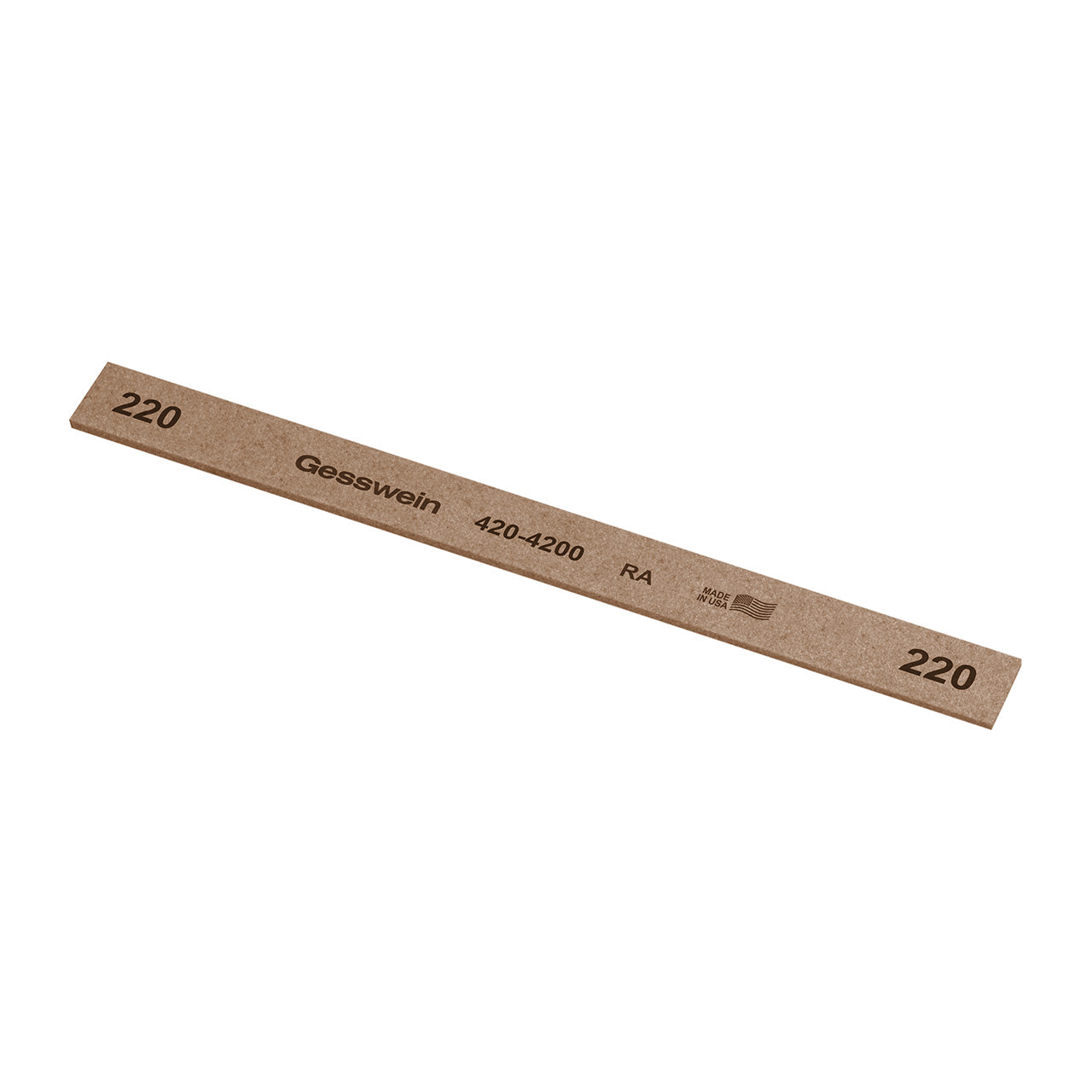 Gesswein® RA Stones - 1/2" x 1/16" x 6", 220 Grit (Pkg. of 12)
