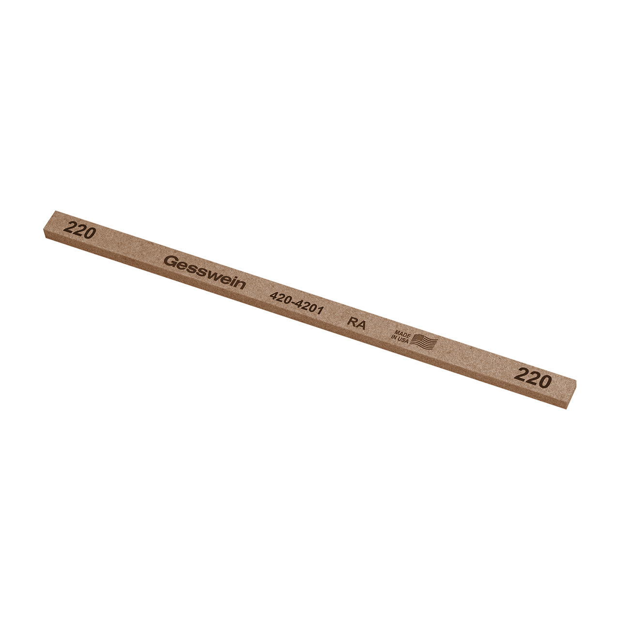 Gesswein® RA Stones - 1/4" x 1/8" x 6", 220 Grit (Pkg. of 12)