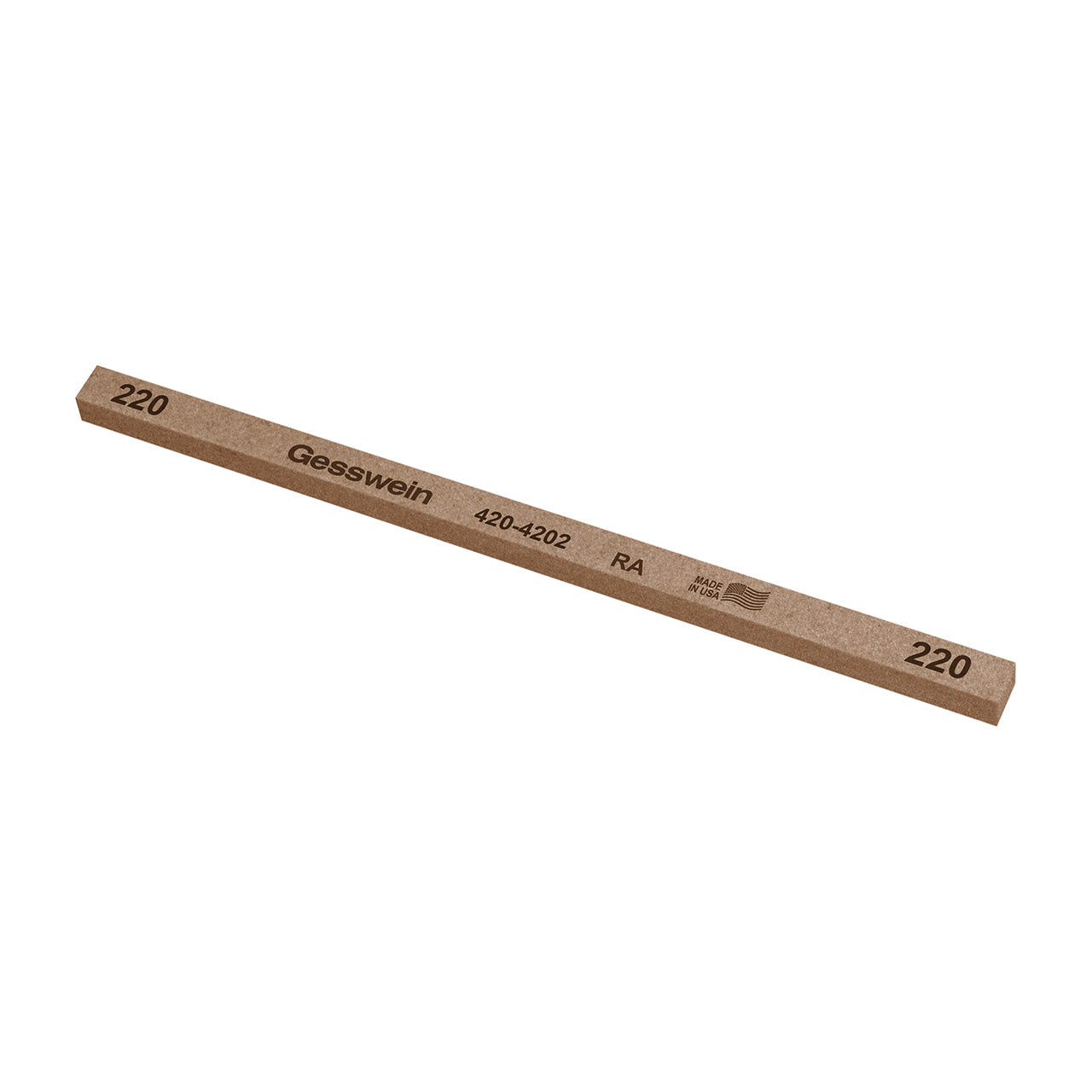 Gesswein® RA Stones - 1/4" x 1/4" x 6", 220 Grit (Pkg. of 12)
