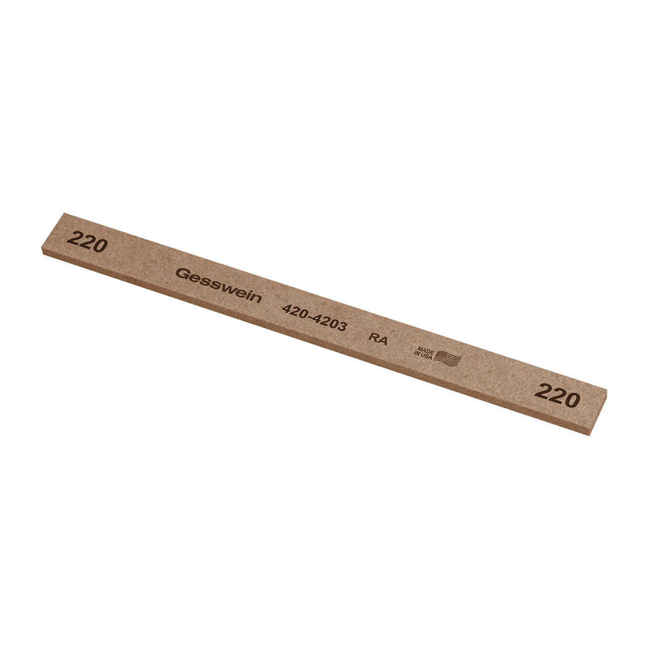 Gesswein® RA Stones - 1/2" x 1/8" x 6", 220 Grit (Pkg. of 12)
