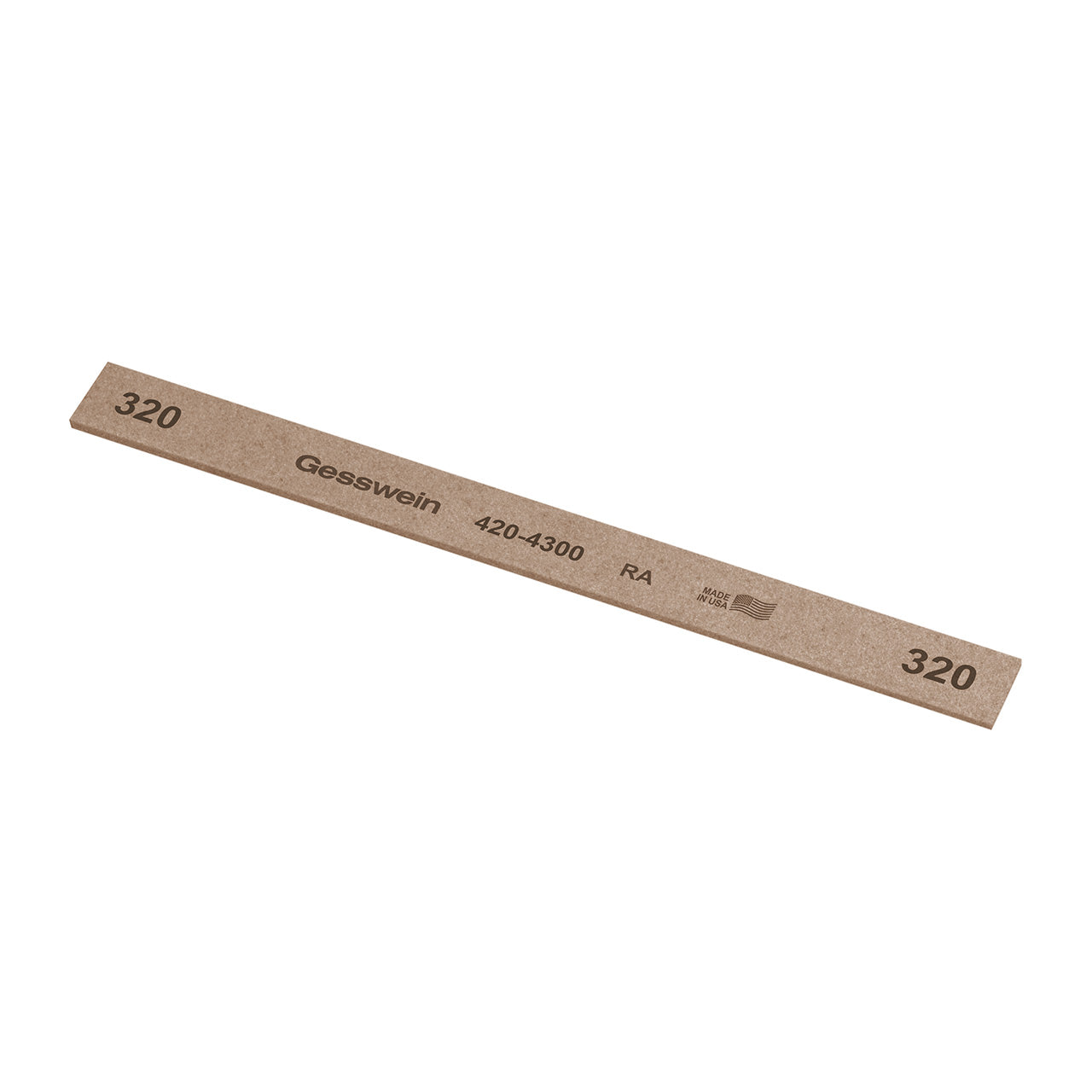 Gesswein® RA Stones - 1/2" x 1/16" x 6", 320 Grit (Pkg. of 12)