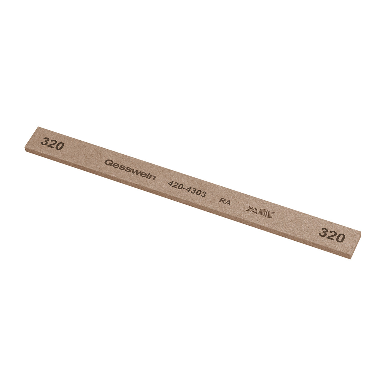 Gesswein® RA Stones - 1/2" x 1/8" x 6", 320 Grit (Pkg. of 12)