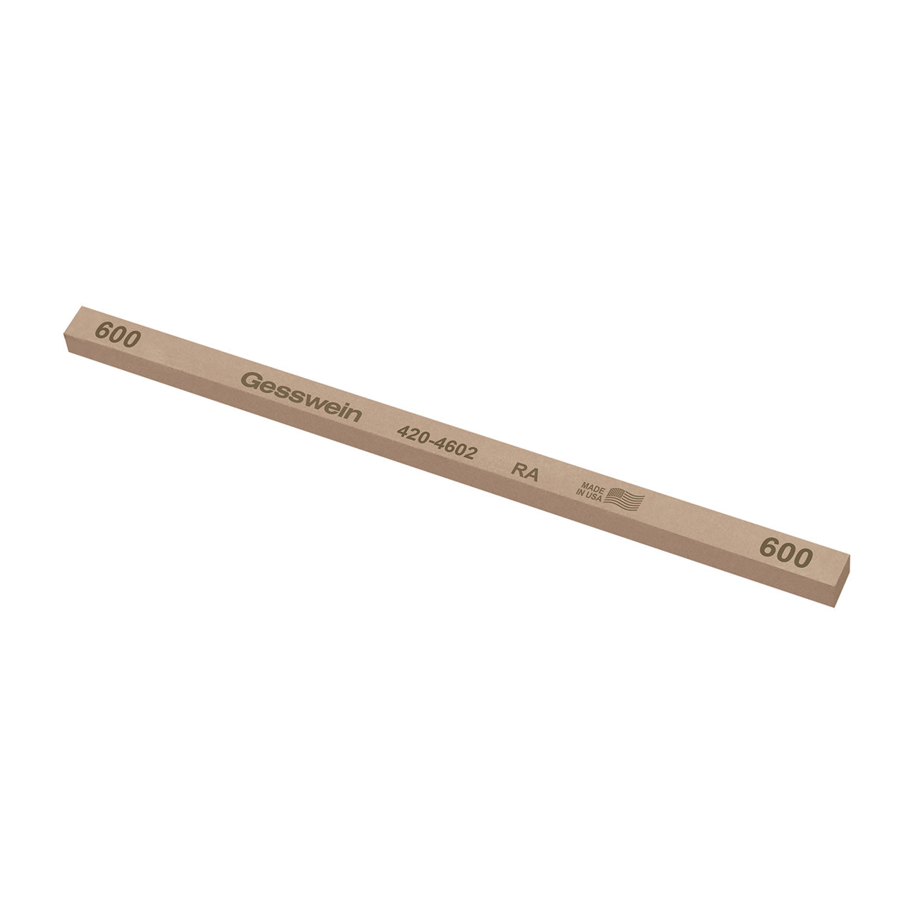 Gesswein® RA Stones - 1/4" x 1/4" x 6", 600 Grit (Pkg. of 12)