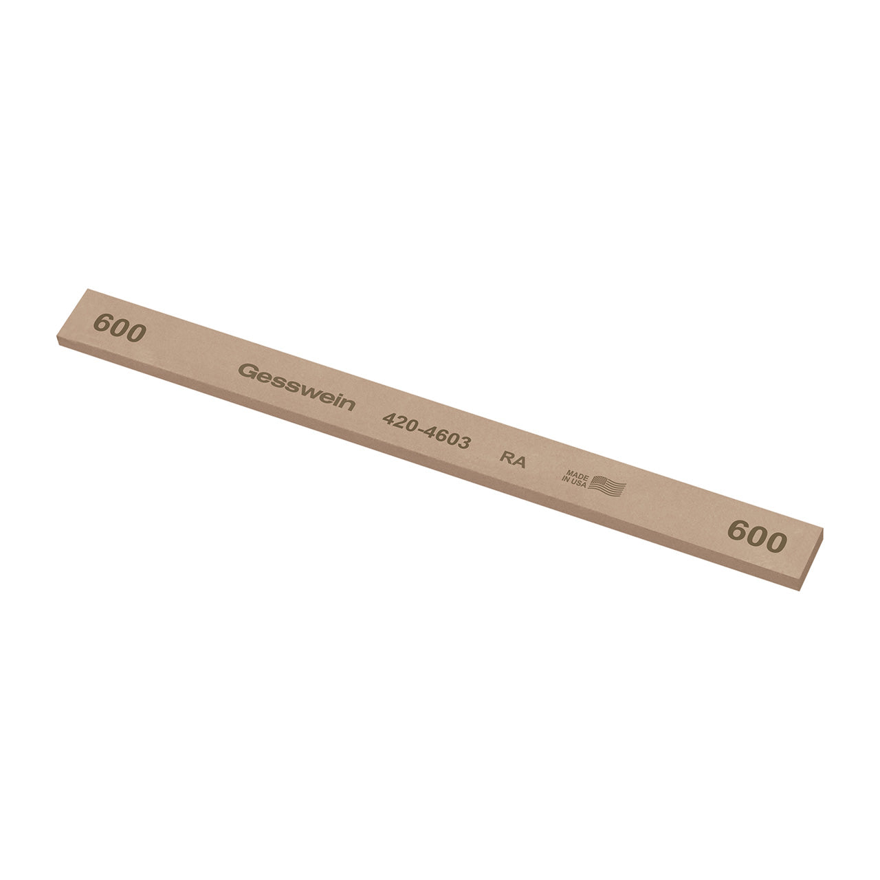 Gesswein® RA Stones - 1/2" x 1/8" x 6", 600 Grit (Pkg. of 12)