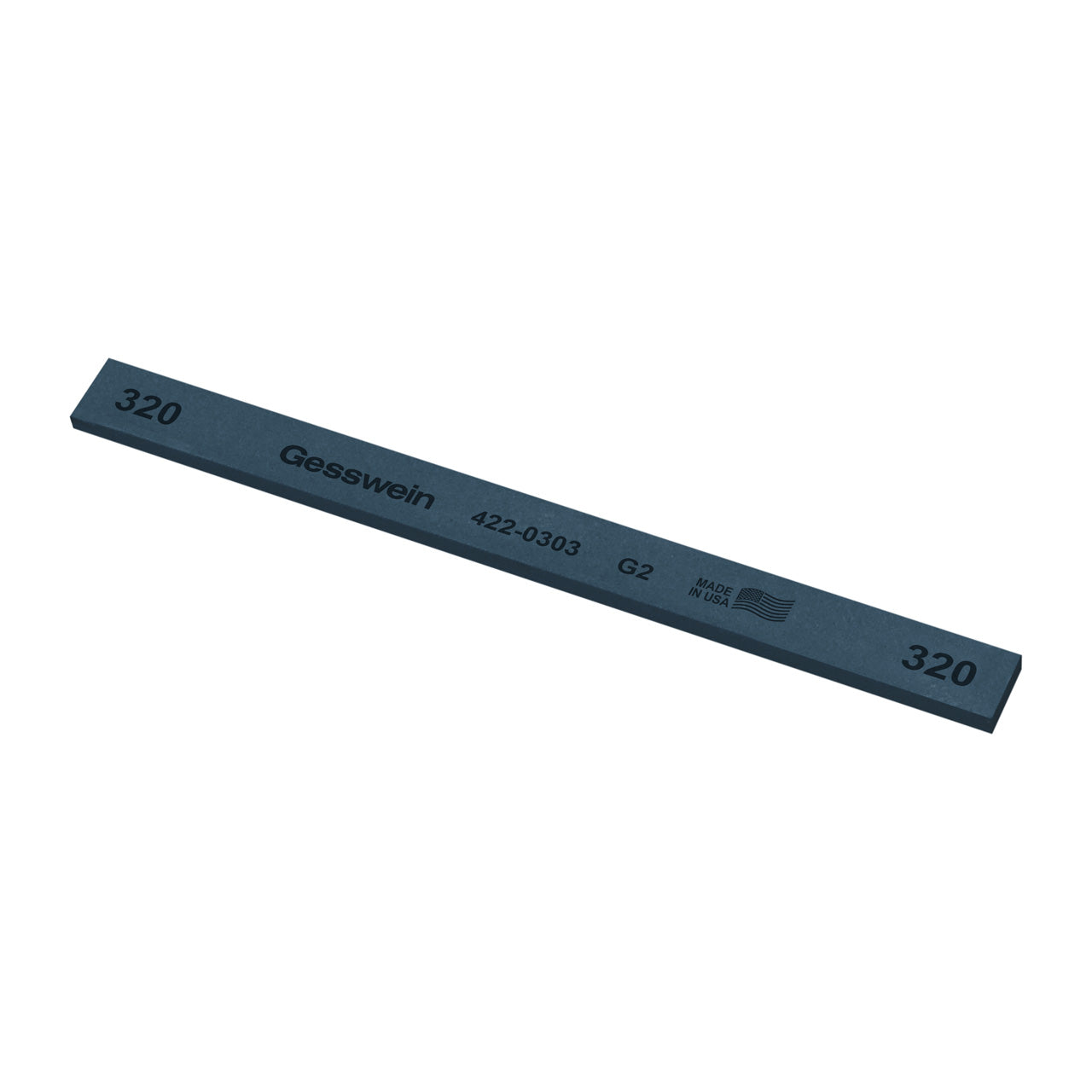 Gesswein® G2 Stones - 1/2" x 1/8" x 6", 320 Grit (Pkg. of 12)